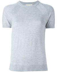T-shirt lavorata a maglia grigia di MICHAEL Michael Kors