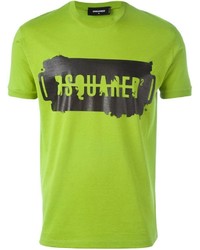 T-shirt lime di DSQUARED2
