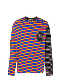 T-shirt manica lunga a righe orizzontali multicolore di Marni