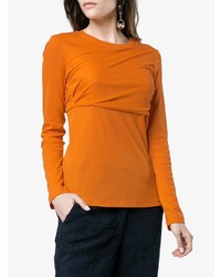 T-shirt manica lunga arancione di Sies Marjan