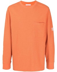 T-shirt manica lunga arancione di Helmut Lang