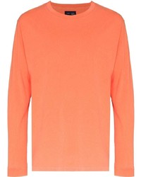 T-shirt manica lunga arancione di Les Tien