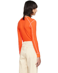 T-shirt manica lunga arancione di Carson Wach
