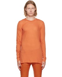 T-shirt manica lunga arancione di Rick Owens