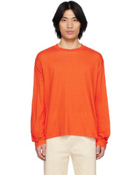 T-shirt manica lunga arancione di Sunnei