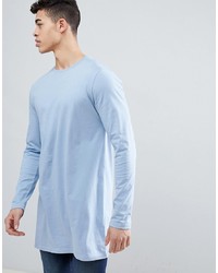 T-shirt manica lunga azzurra di ASOS DESIGN