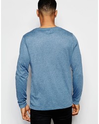 T-shirt manica lunga azzurra di Asos