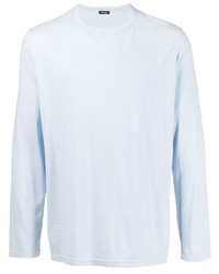 T-shirt manica lunga azzurra di Kiton