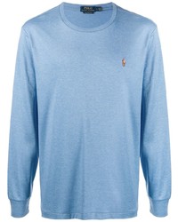 T-shirt manica lunga azzurra di Polo Ralph Lauren