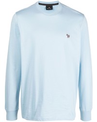 T-shirt manica lunga azzurra di PS Paul Smith