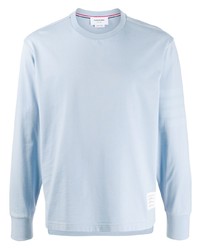 T-shirt manica lunga azzurra di Thom Browne