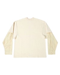 T-shirt manica lunga beige di Balenciaga