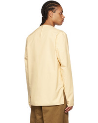 T-shirt manica lunga beige di Ermenegildo Zegna Couture