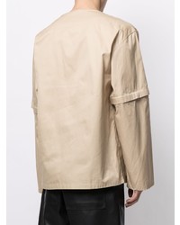 T-shirt manica lunga beige di Jil Sander