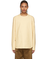 T-shirt manica lunga beige di Ermenegildo Zegna Couture