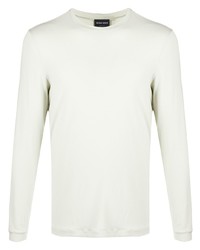 T-shirt manica lunga beige di Giorgio Armani