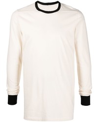 T-shirt manica lunga beige di Rick Owens