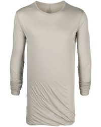 T-shirt manica lunga beige di Rick Owens
