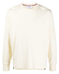 T-shirt manica lunga beige di Thom Browne