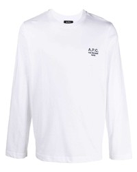 T-shirt manica lunga bianca di A.P.C.