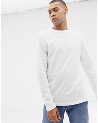 T-shirt manica lunga bianca di ASOS DESIGN
