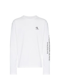 T-shirt manica lunga bianca di Calvin Klein Jeans Est. 1978