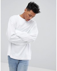 T-shirt manica lunga bianca di Calvin Klein
