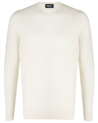 T-shirt manica lunga bianca di Drumohr