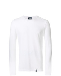 T-shirt manica lunga bianca di Drumohr