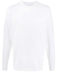 T-shirt manica lunga bianca di Helmut Lang