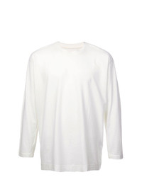 T-shirt manica lunga bianca di Homme Plissé Issey Miyake