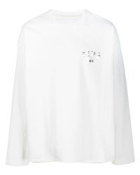T-shirt manica lunga bianca di Jil Sander