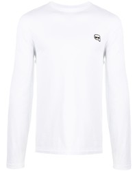 T-shirt manica lunga bianca di Karl Lagerfeld