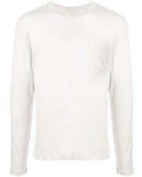 T-shirt manica lunga bianca di Kent & Curwen