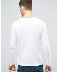 T-shirt manica lunga bianca di Sisley