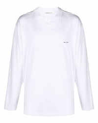 T-shirt manica lunga bianca di Marni