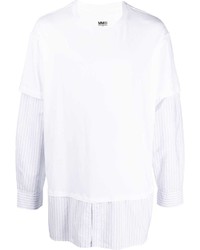 T-shirt manica lunga bianca di MM6 MAISON MARGIELA