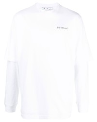T-shirt manica lunga bianca di Off-White