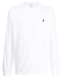 T-shirt manica lunga bianca di Polo Ralph Lauren