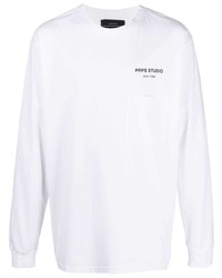 T-shirt manica lunga bianca di PRPS