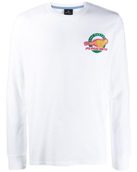 T-shirt manica lunga bianca di PS Paul Smith