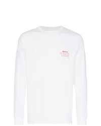 T-shirt manica lunga bianca di Reception