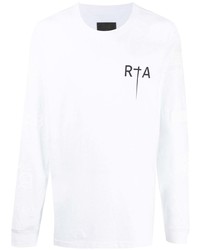 T-shirt manica lunga bianca di RtA