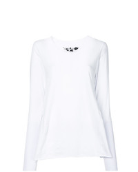 T-shirt manica lunga bianca di Rundholz Black Label
