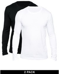 T-shirt manica lunga bianca di Selected
