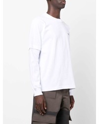 T-shirt manica lunga bianca di Sacai