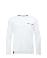 T-shirt manica lunga bianca di Thom Browne