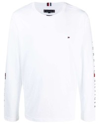 T-shirt manica lunga bianca di Tommy Hilfiger