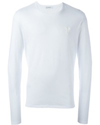 T-shirt manica lunga bianca di Versace