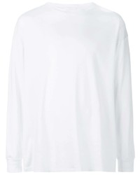 T-shirt manica lunga bianca di WARDROBE.NYC